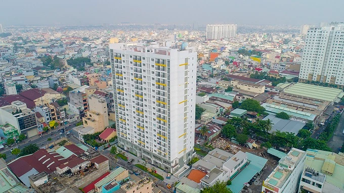 Toàn cảnh chung cư Carillon 5 tại quận Tân Phú