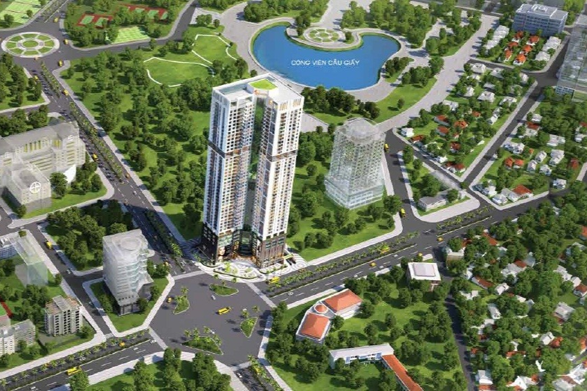 Khu vực xung quanh chung cư Cầu Giấy Center Point