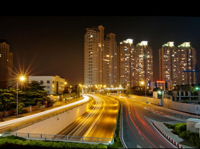 Khuôn viên xanh tại Saigon Pearl