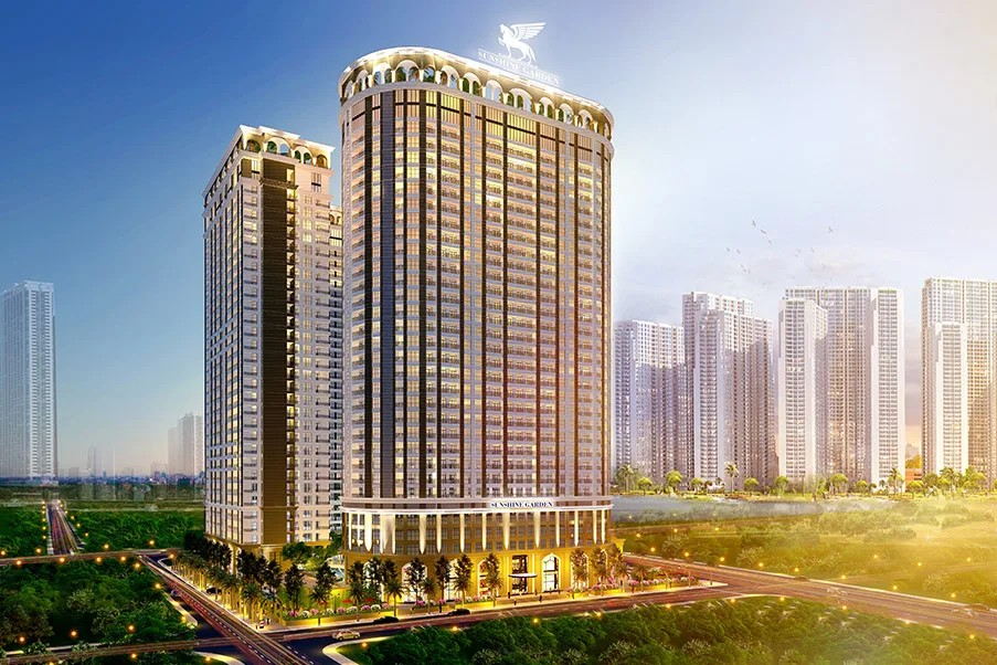 Toàn cảnh dự án chung cư Sunshine Garden tại Hai Bà Trưng