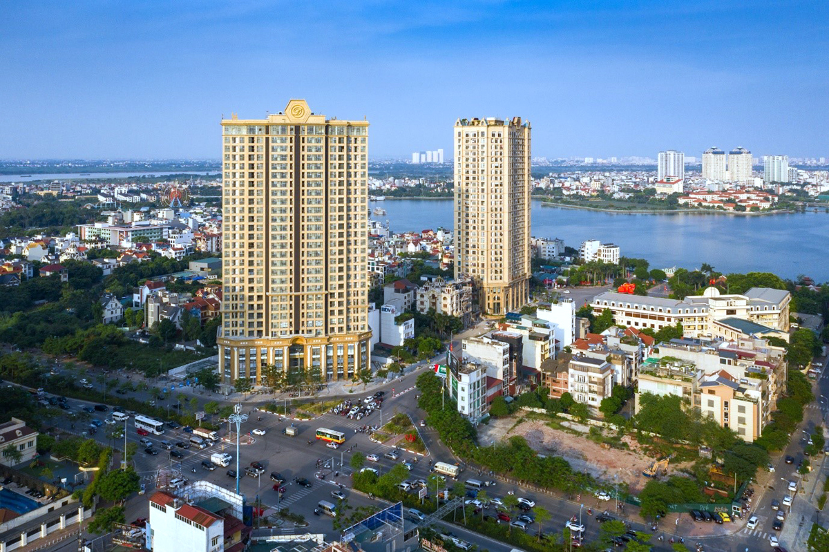 Căn hộ D'Eldorado với tầm nhìn ra Hồ Tây