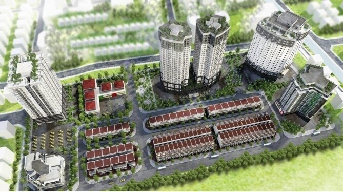 Toàn cảnh Chung cư CT2 Yên Nghĩa, Hà Đông