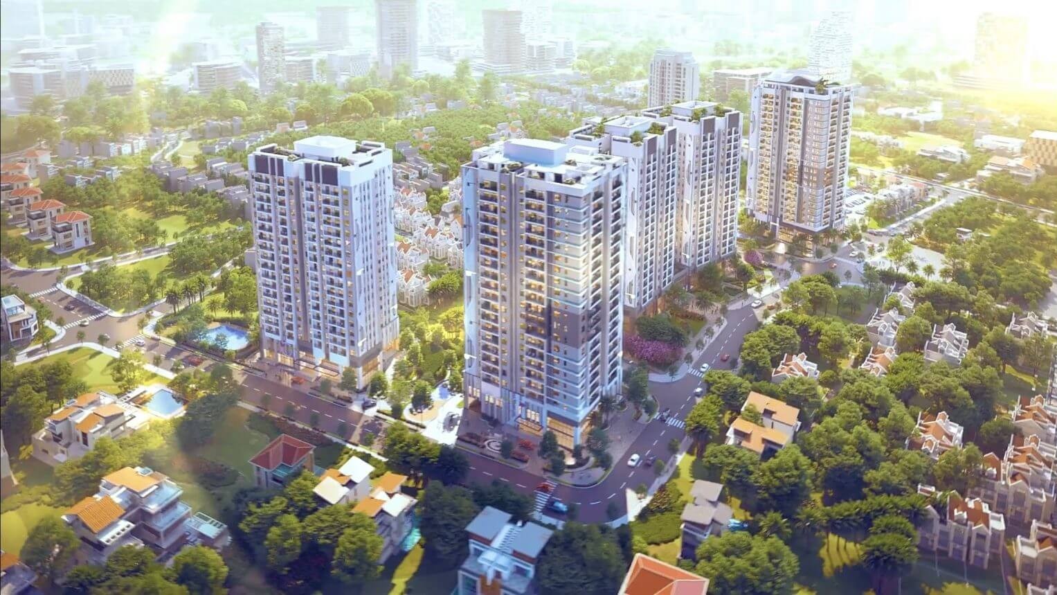 Toàn cảnh chung cư Berriver Long Biên tại 390 Nguyễn Văn Cừ