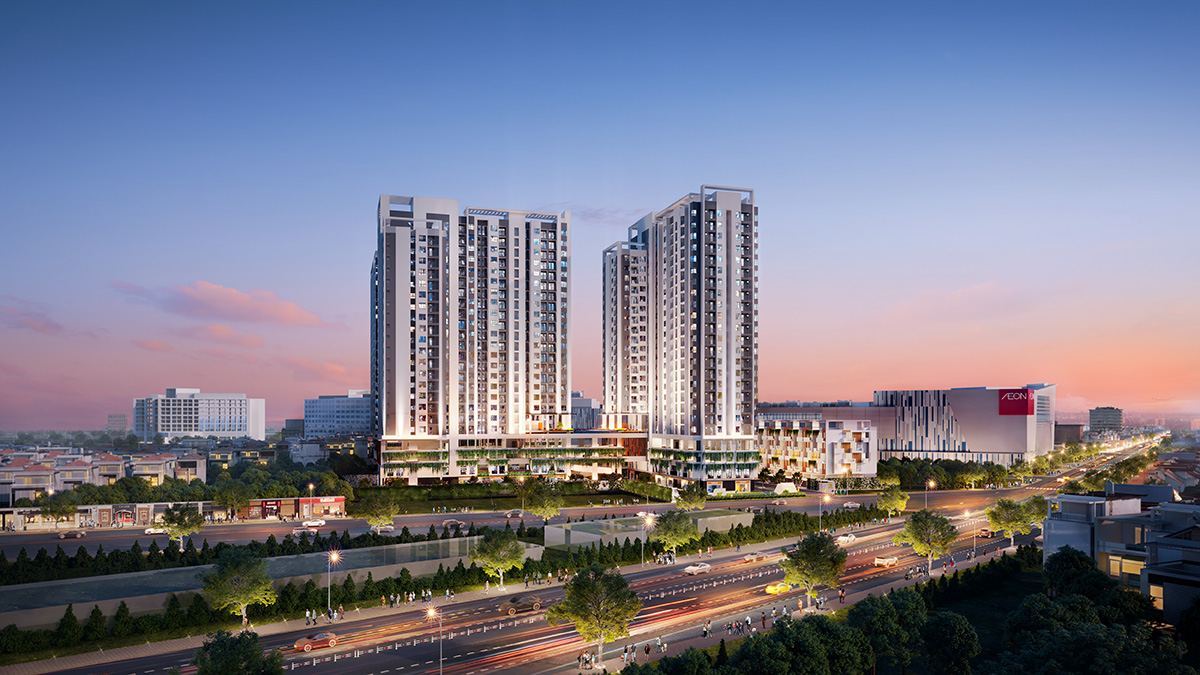 Phối cảnh tổng thể dự án căn hộ Moonlight Avenue, TP. Thủ Đức
