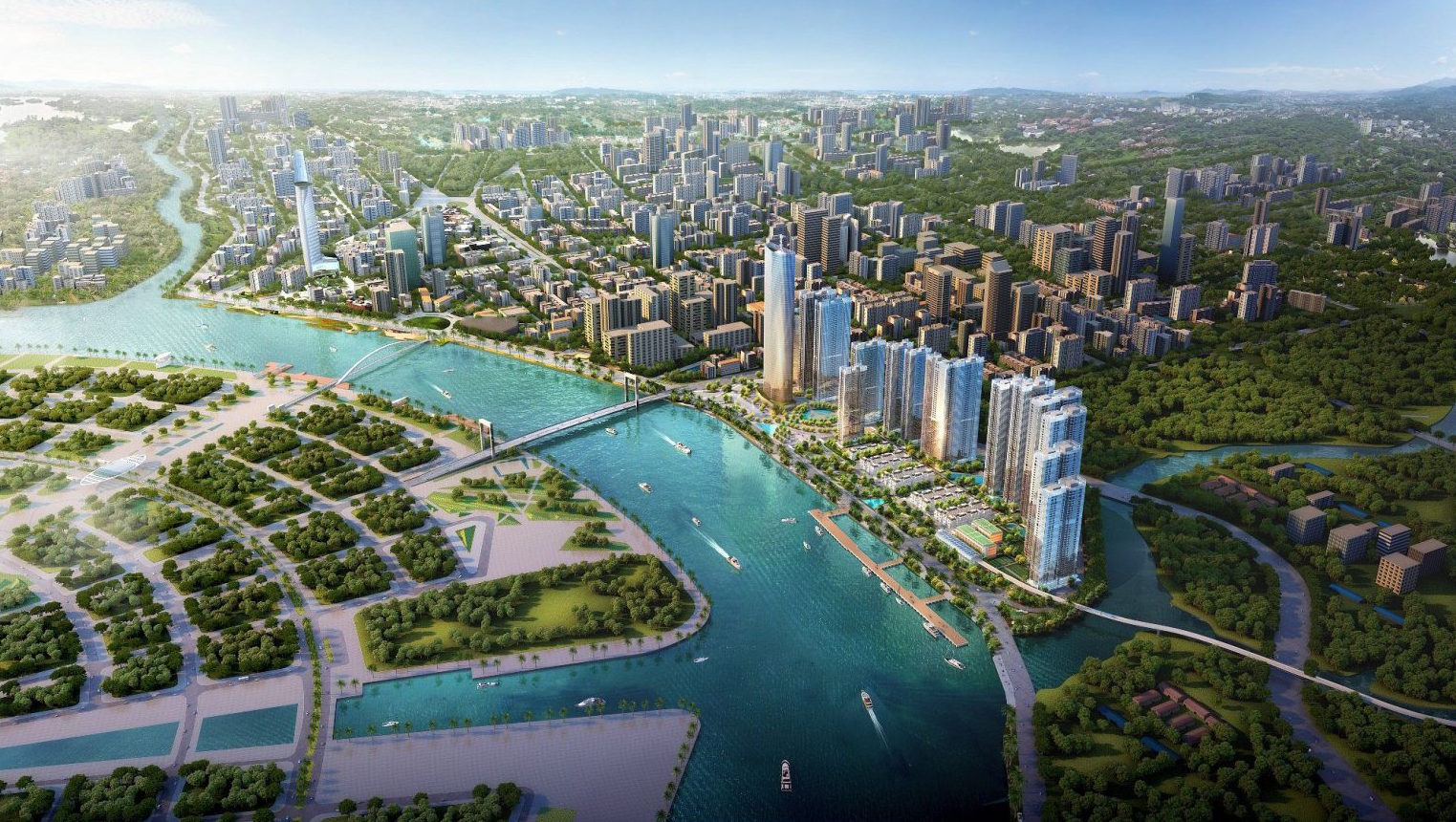 Toàn cảnh dự án Grand Marina Saigon bên sông Sài Gòn, Quận 1