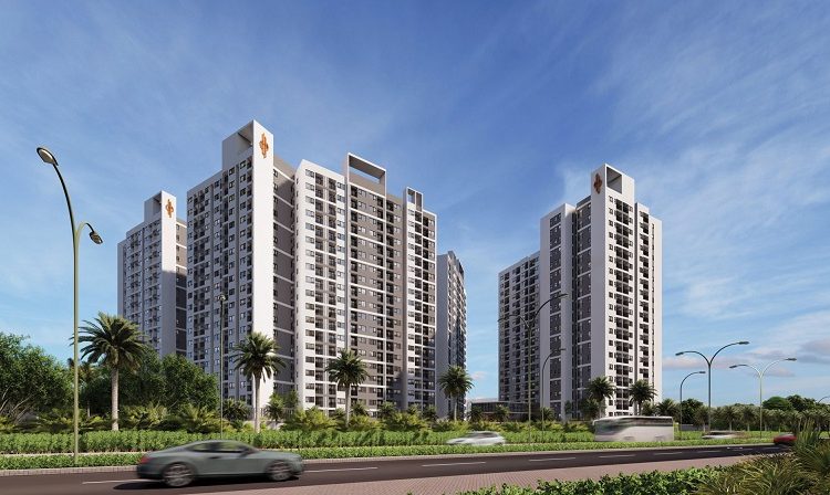 Phối cảnh nhà phố và tiện ích tại Destino Centro