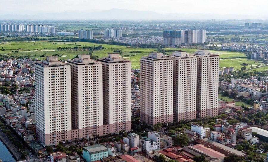 Toàn cảnh khu chung cư Đại Thanh, Thanh Trì
