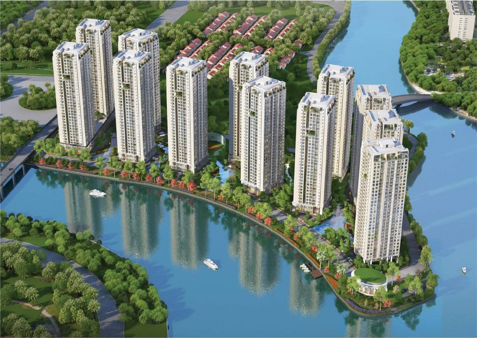 Phối cảnh tổng thể dự án Gem Riverside