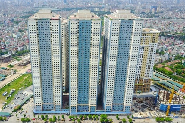 Toàn cảnh Chung cư CT12A Kim Văn - Kim Lũ