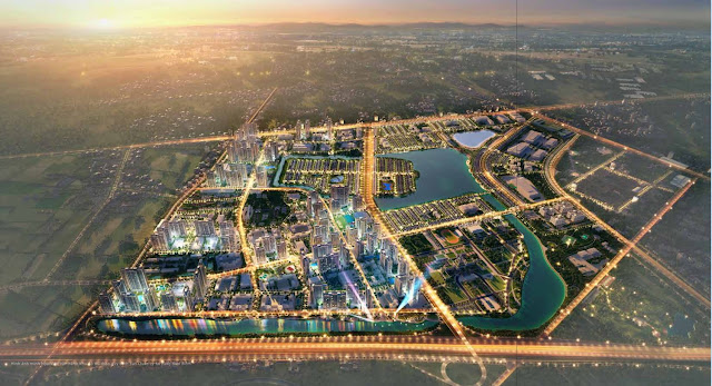 Biệt thự và cảnh quan tại The Empire Vinhomes Ocean Park