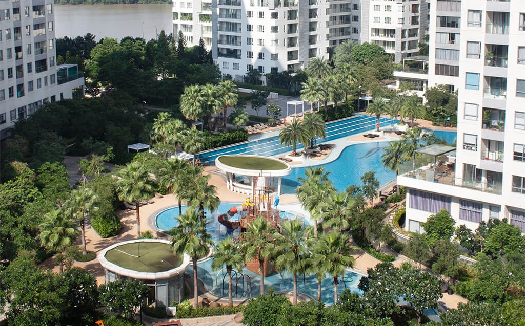 Không gian sống resort tại Diamond Island