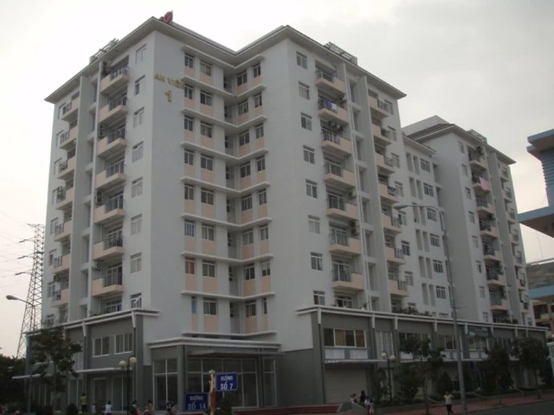 Căn hộ An Viên nhìn từ bên ngoài
