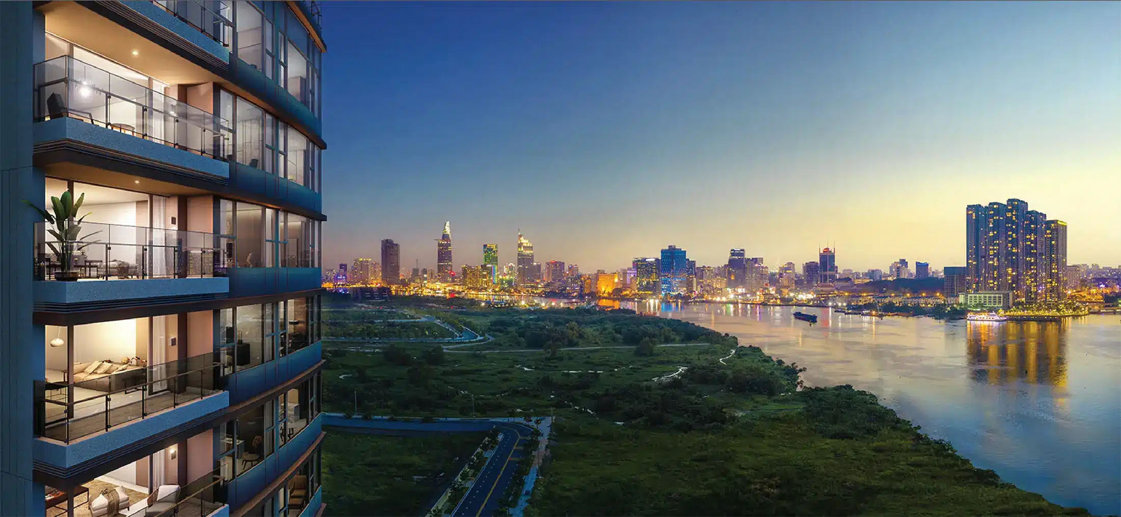 Thiết kế nội thất sang trọng của căn hộ The River Thủ Thiêm
