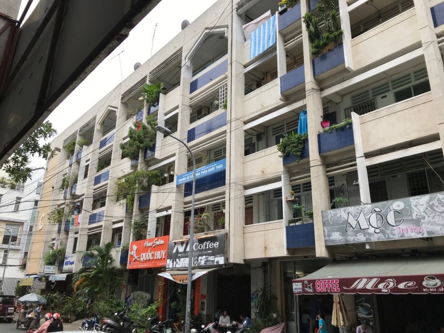 Chung cư Trần Quốc Thảo nhìn từ bên ngoài
