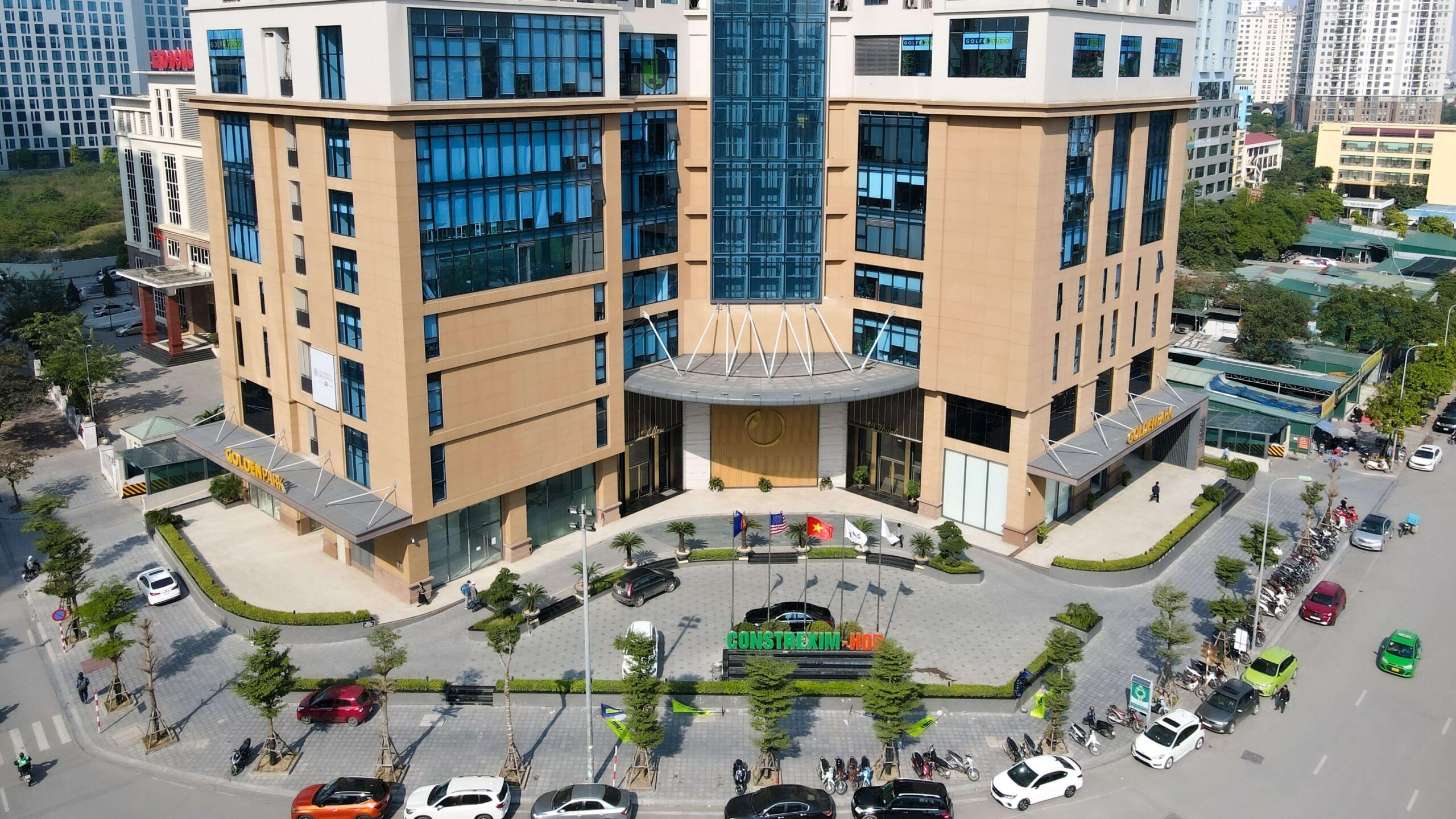 Khu vực xung quanh chung cư Golden Park Tower Cầu Giấy