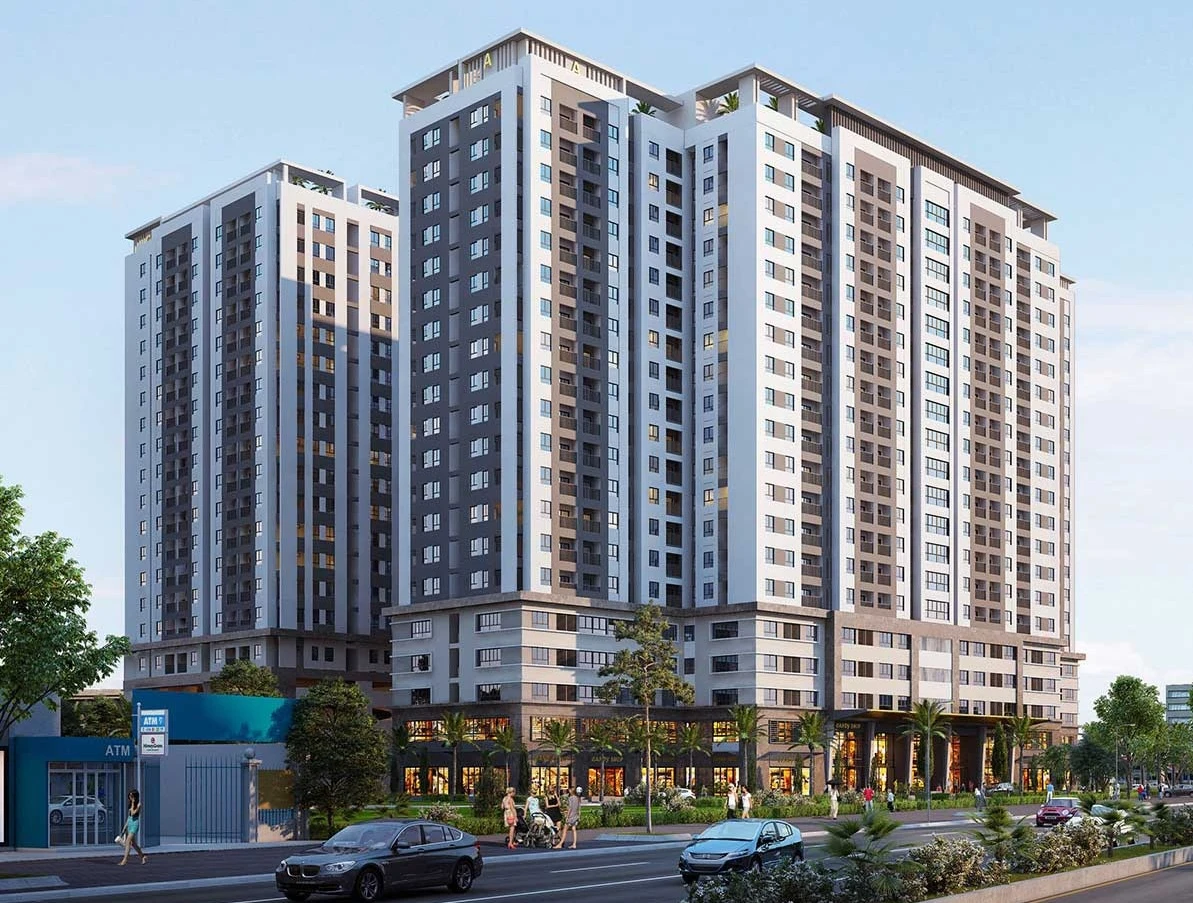 Tiện ích hồ bơi và không gian xanh tại Lavita Charm