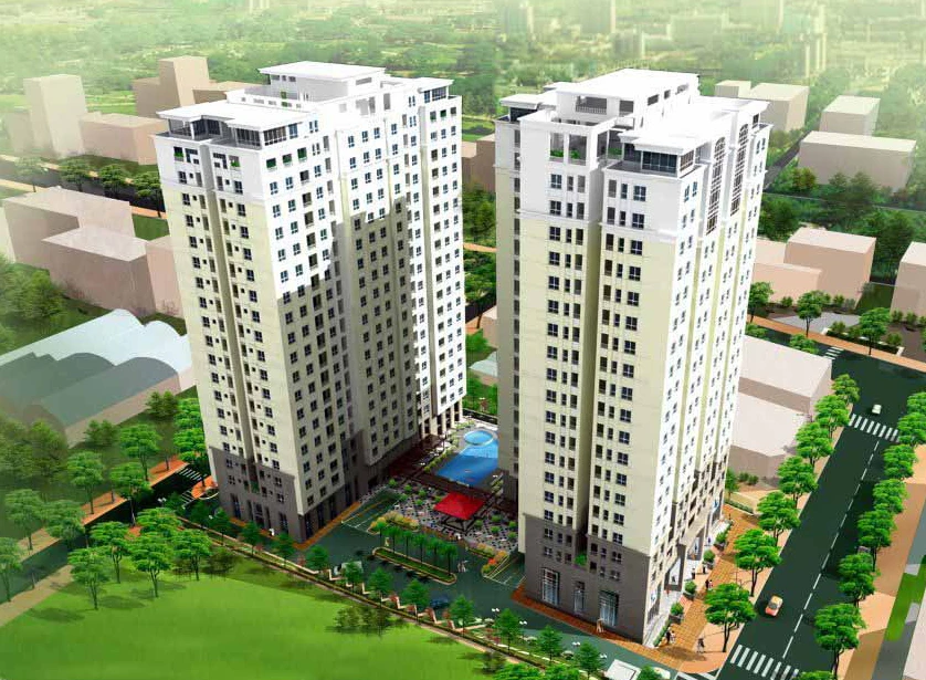 Toàn cảnh chung cư Topaz Garden quận Tân Phú