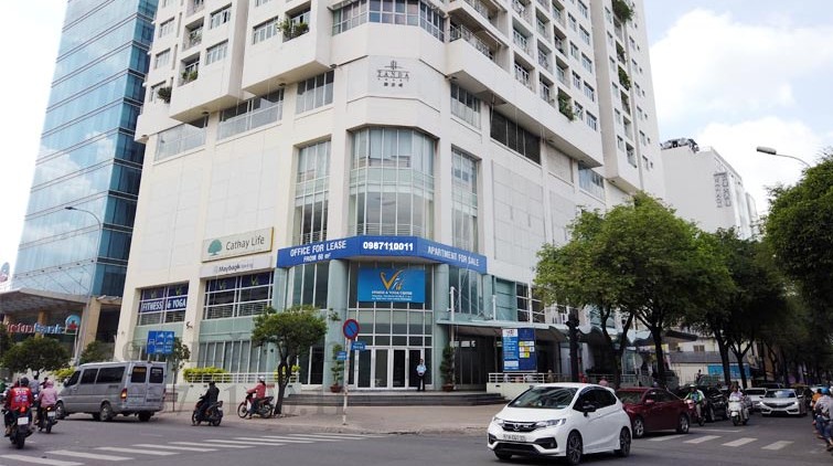Chung cư Tản Đà Court nhìn từ bên ngoài
