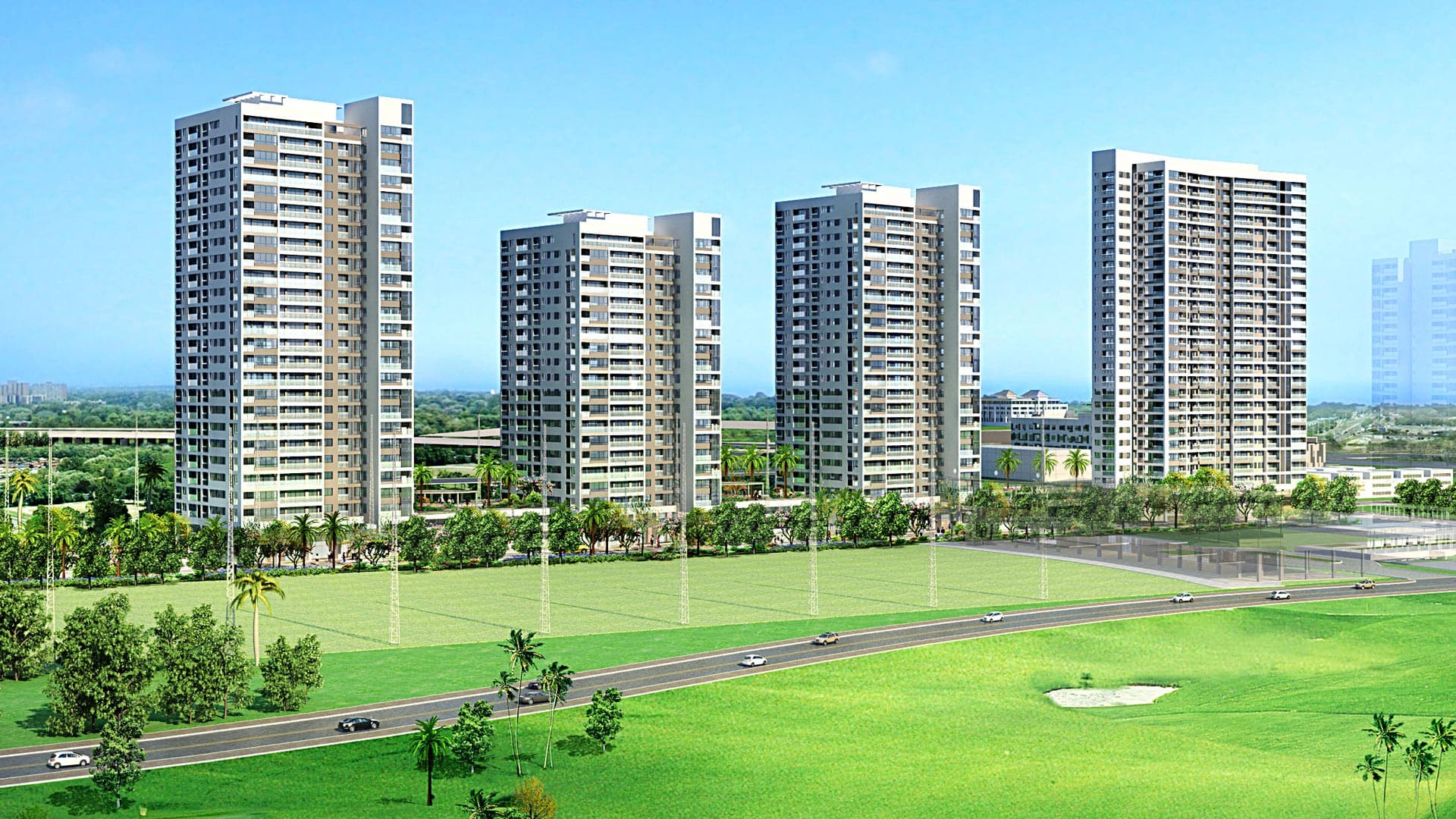 Khu vực xung quanh căn hộ Green Valley Quận 7