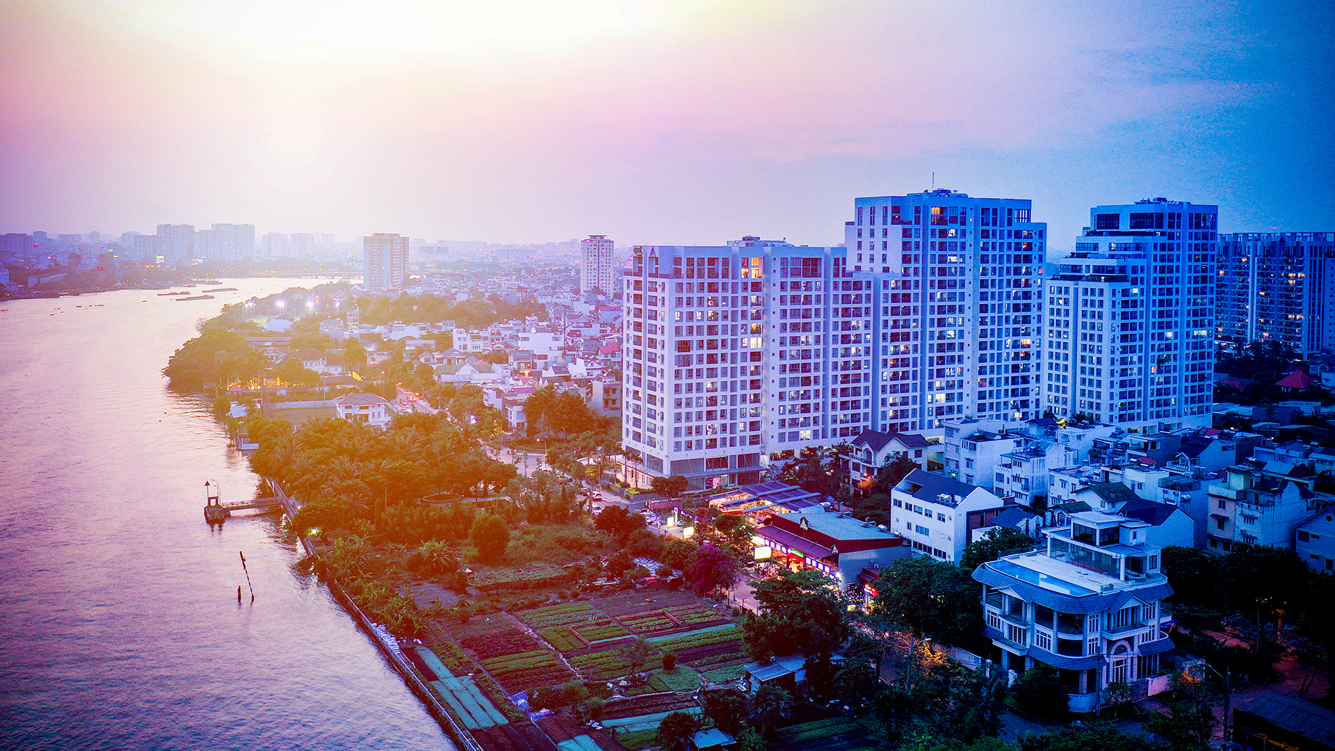 Toàn cảnh dự án căn hộ resort Opal Riverside ven sông Sài Gòn