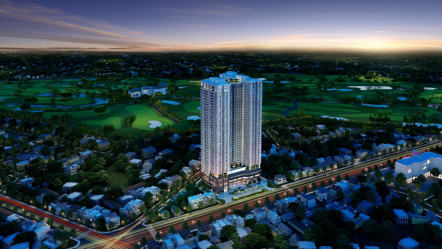 Không gian sống sang trọng với nội thất cao cấp tại The Emerald Golf View