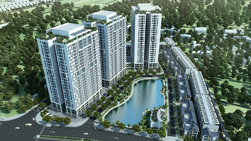 Toàn cảnh dự án Hateco Apollo Xuân Phương