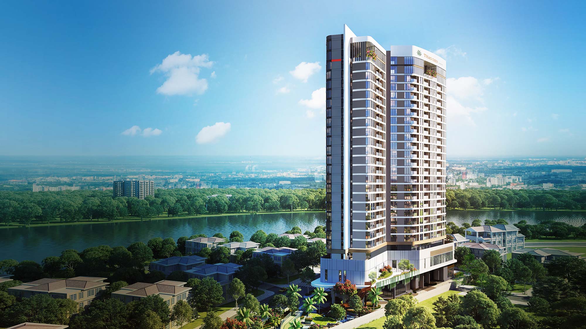 Nội thất sang trọng và tầm nhìn đắt giá từ căn hộ Thảo Điền Green