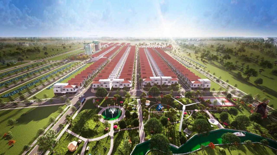 Nhà phố và tiện ích tại khu dân cư Lan Anh Residential