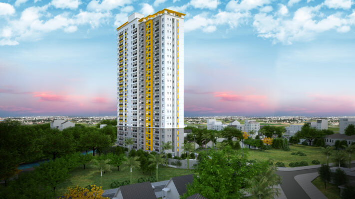 Phối cảnh tổng thể dự án chung cư Bcons Bee