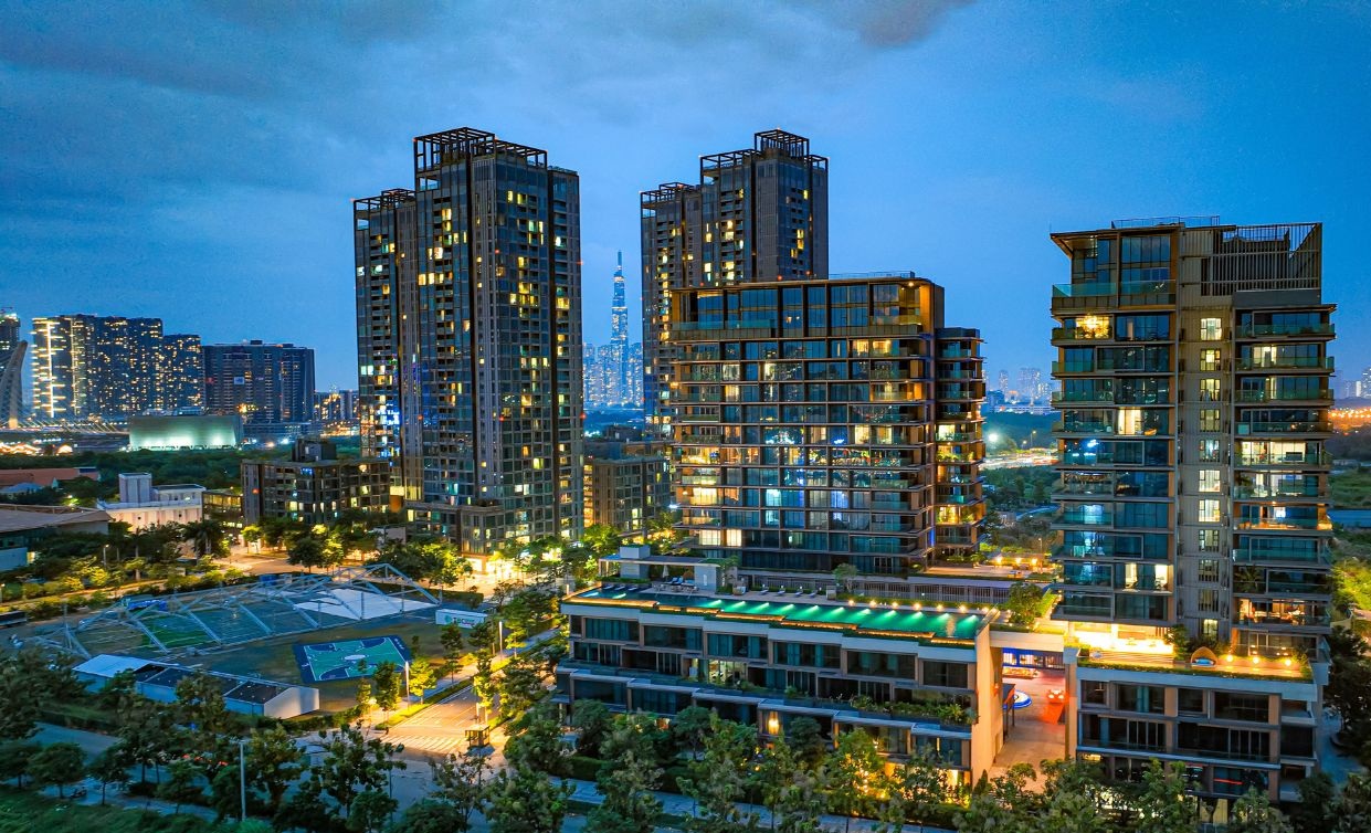 Phối cảnh tổng thể dự án Empire City và tòa tháp 88 tầng biểu tượng
