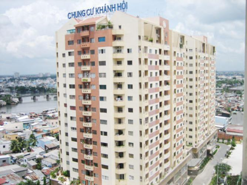 View từ chung cư Khánh Hội 1 ra kênh Tàu Hủ