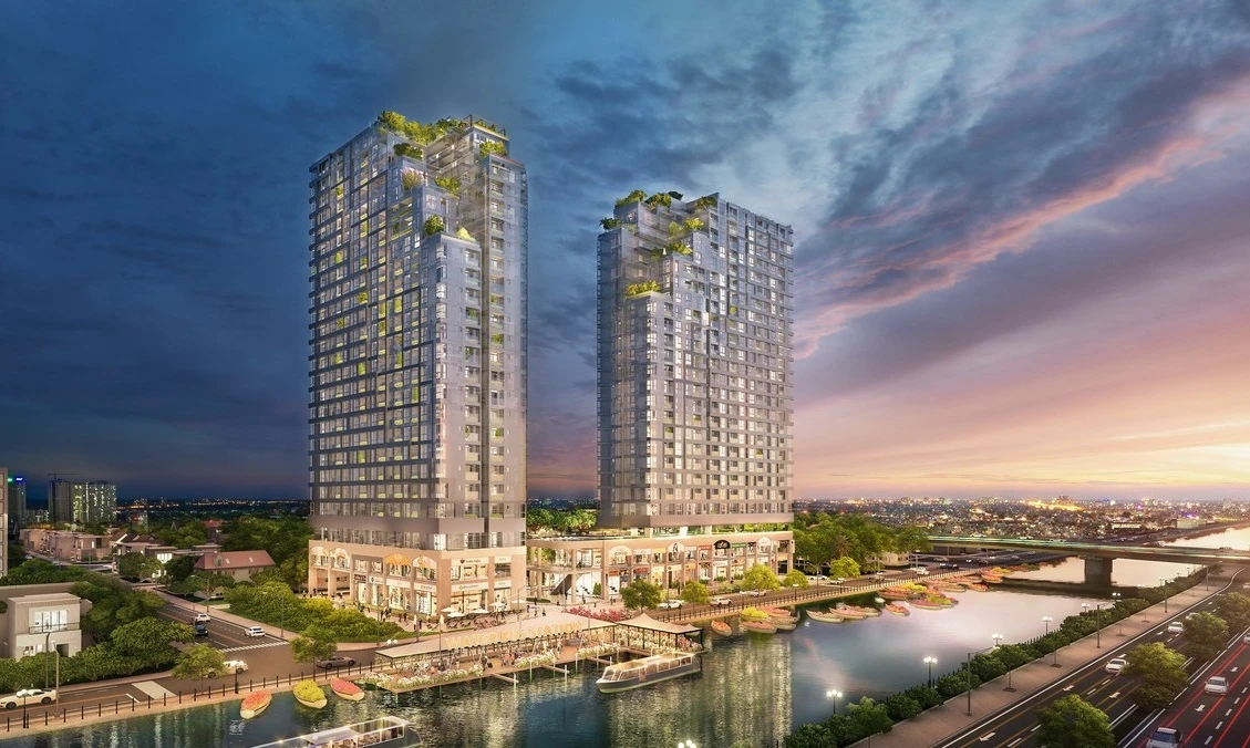 Tổng thể dự án D-Aqua ven sông tại Quận 8