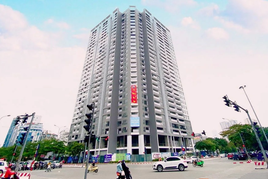 Toàn cảnh Chung cư C22 Bộ Công An tại quận Cầu Giấy