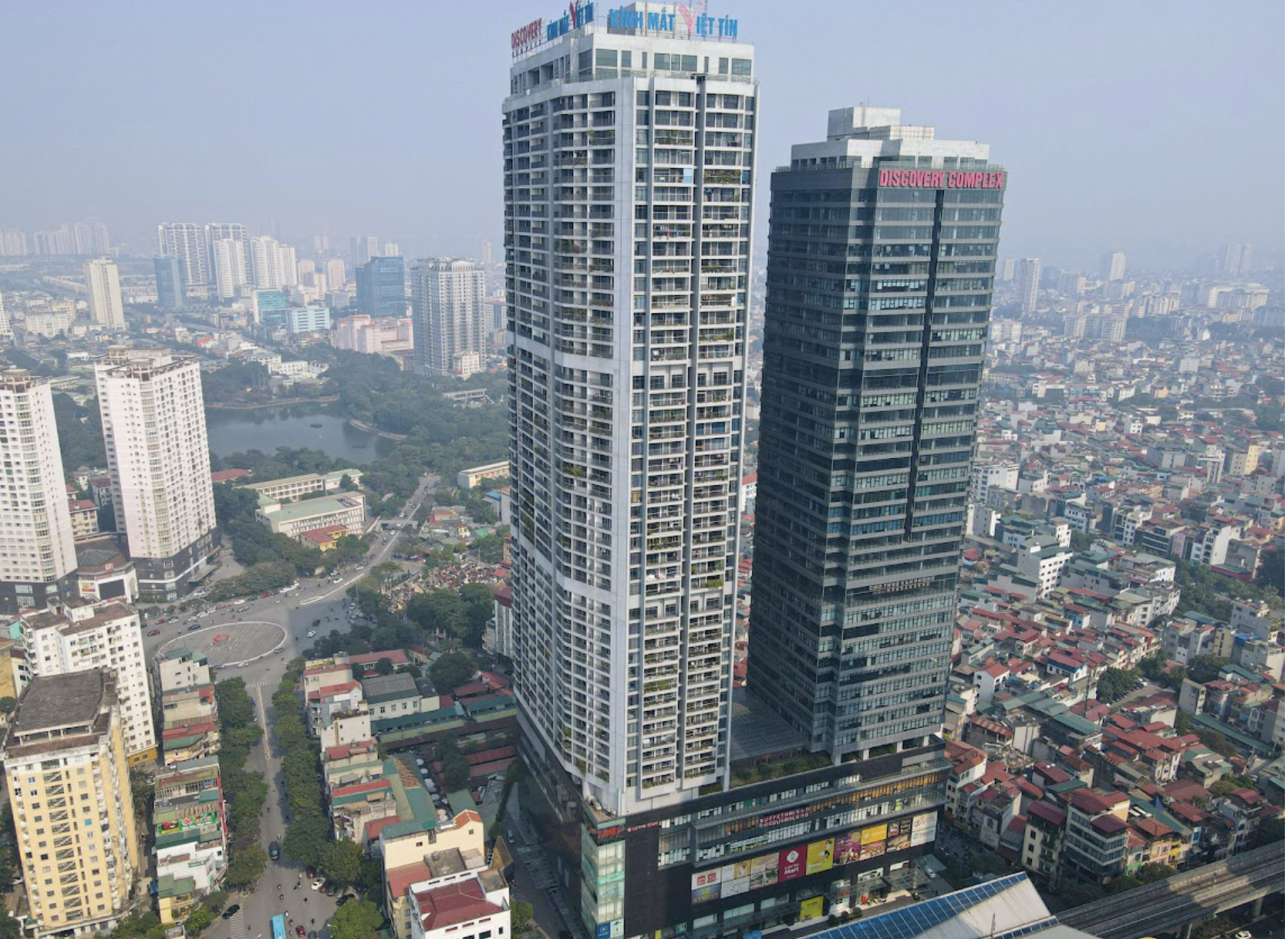 Phối cảnh về đêm của Discovery Complex Cầu Giấy