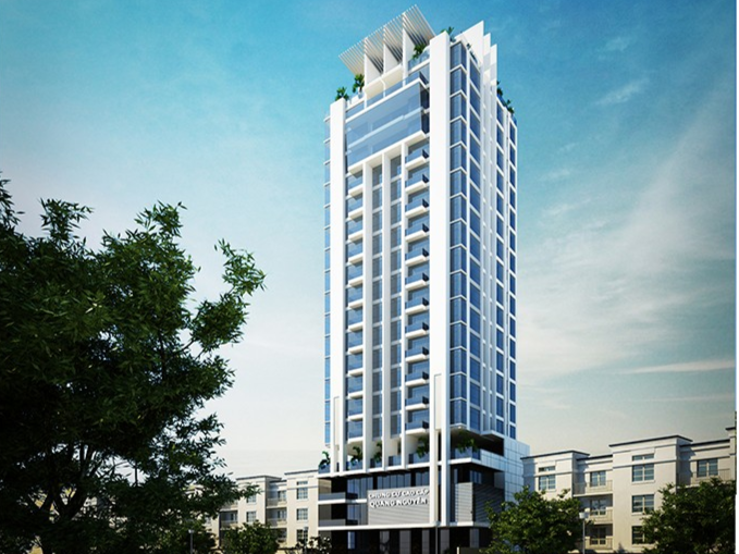 Toàn cảnh chung cư Quang Nguyễn tại quận Hải Châu, Đà Nẵng