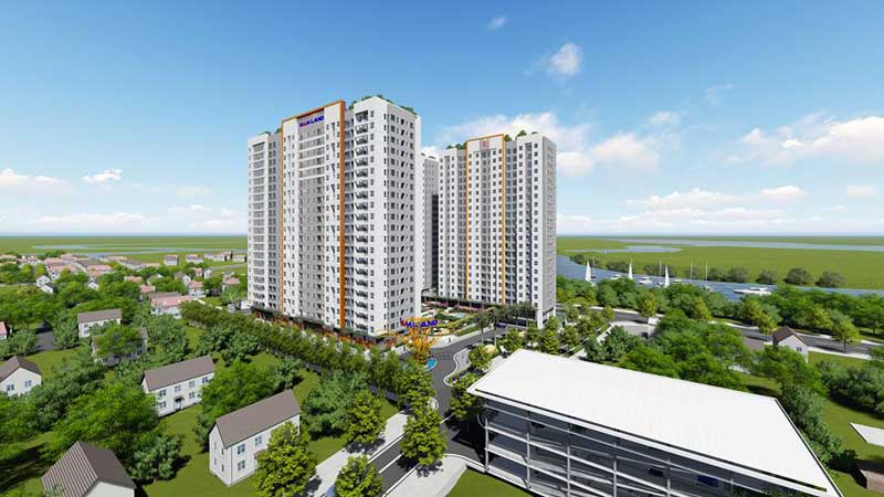 View sông Đồng Nai từ chung cư Samsora Riverside
