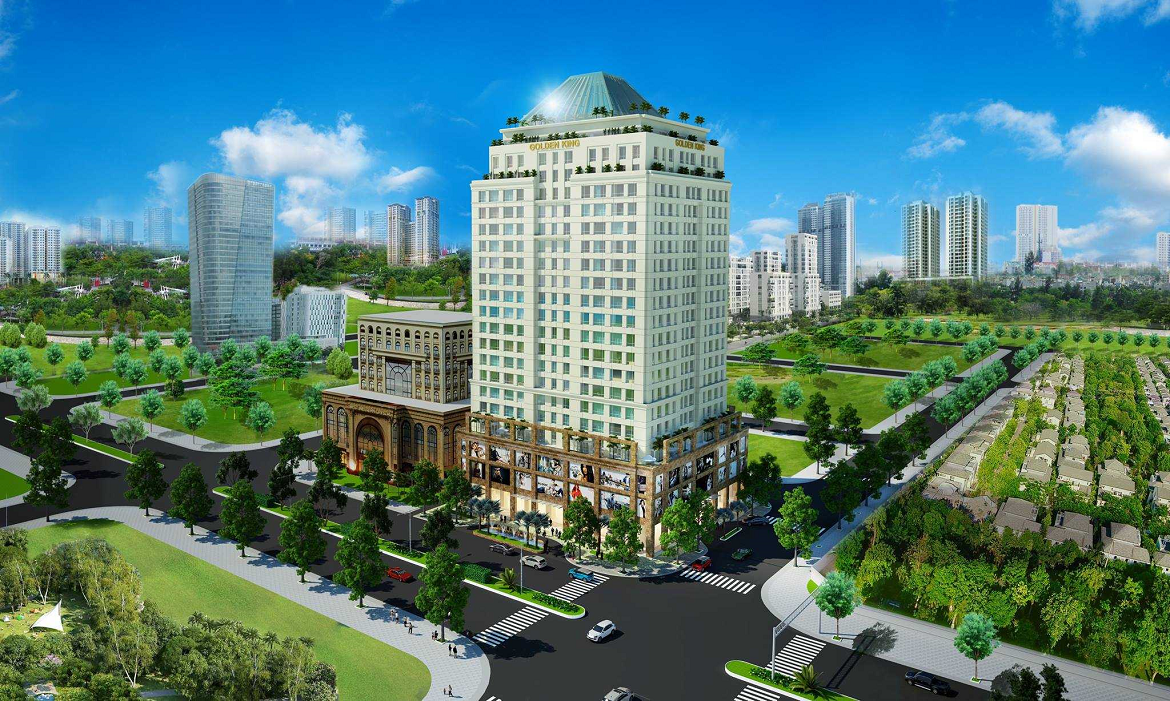 Không gian làm việc và sống hiện đại tại Golden King