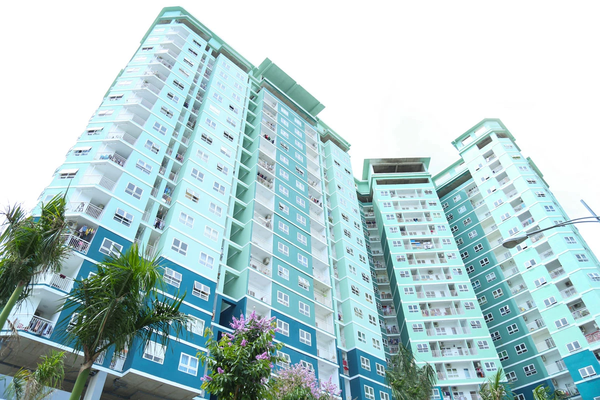 Toàn cảnh chung cư 8x Đầm Sen tại quận Tân Phú