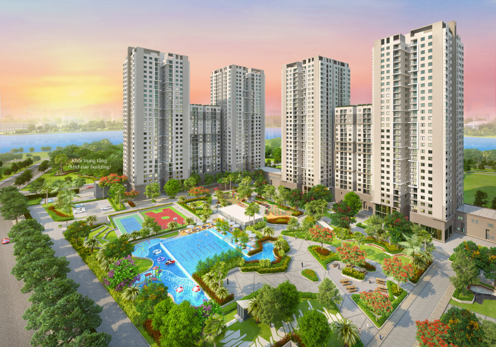 Toàn cảnh dự án Saigon South Residences tại Nhà Bè