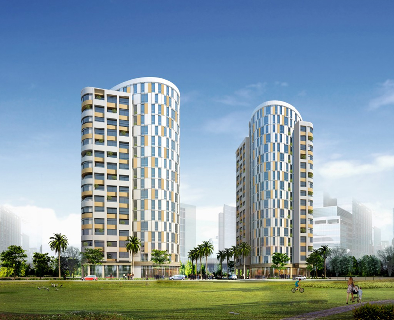 Phối cảnh chung cư Skyway Residence Bình Chánh