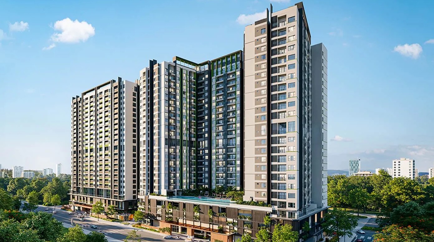 Phối cảnh tháp căn hộ Orchard Hill thuộc dự án Sycamore