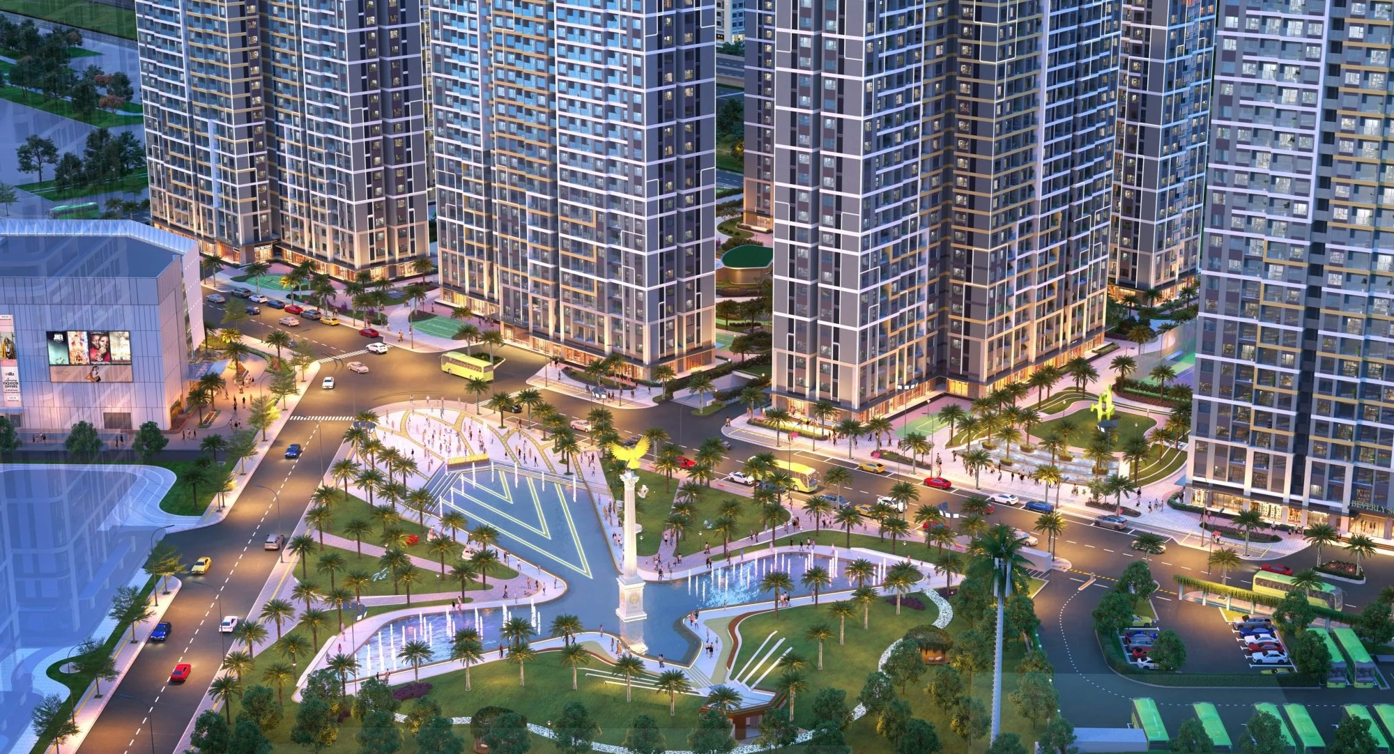 Tiện ích hồ bơi Malibu và không gian sang trọng tại The Glory Heights