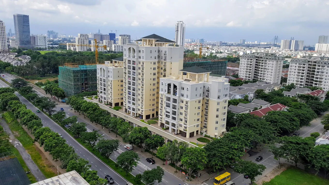 Tổng quan dự án Green View với không gian xanh mát và hồ bơi