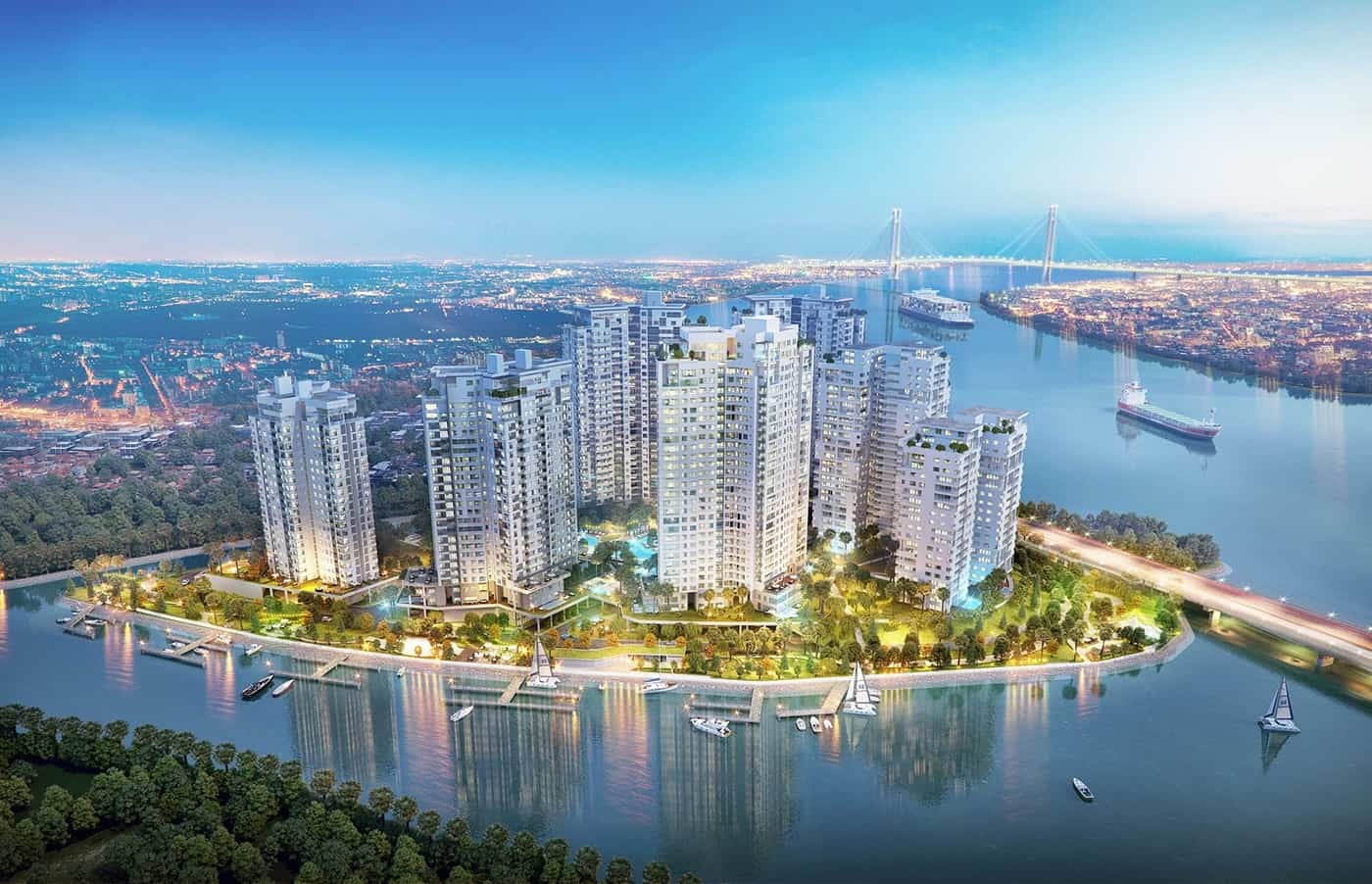 Khu vực Thủ Thiêm gần Diamond Island