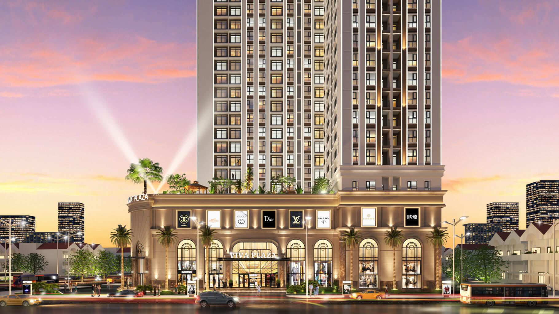 Phối cảnh hiện đại của chung cư Viva Plaza Quận 7
