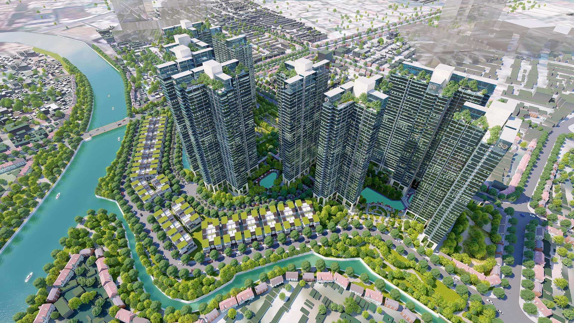Khu vực xung quanh chung cư Sunshine City Sài Gòn, Quận 7
