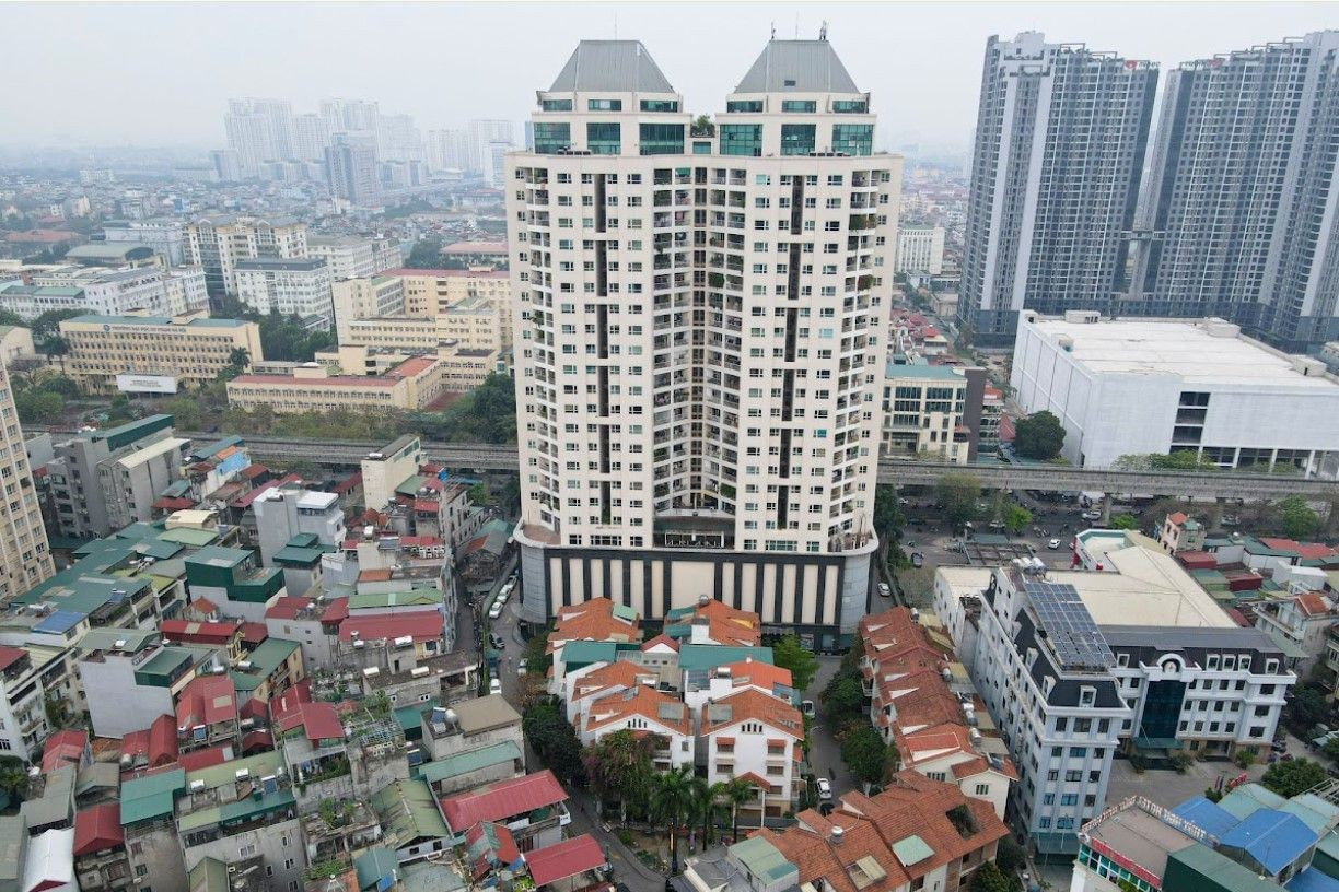 Tiện ích bể bơi và sân vườn tại IPH 173 Xuân Thủy