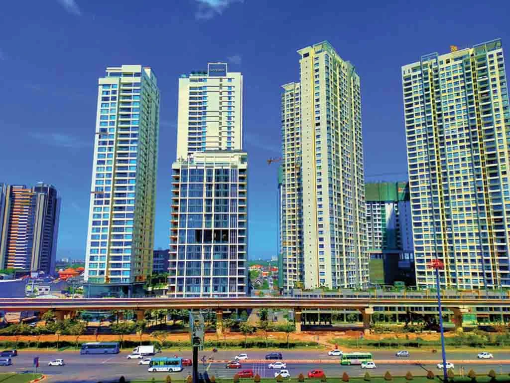 Toàn cảnh Gateway Thảo Điền với cầu kết nối ga Metro