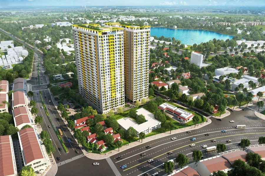 Phối cảnh dự án chung cư Bcons Plaza Dĩ An