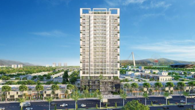 Toàn cảnh dự án Vista Residence Đà Nẵng bên sông Hàn